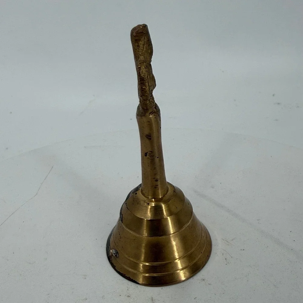 Vintage Brass Bell-England Find-Possibly a brass Garuda hand bell-Hindu